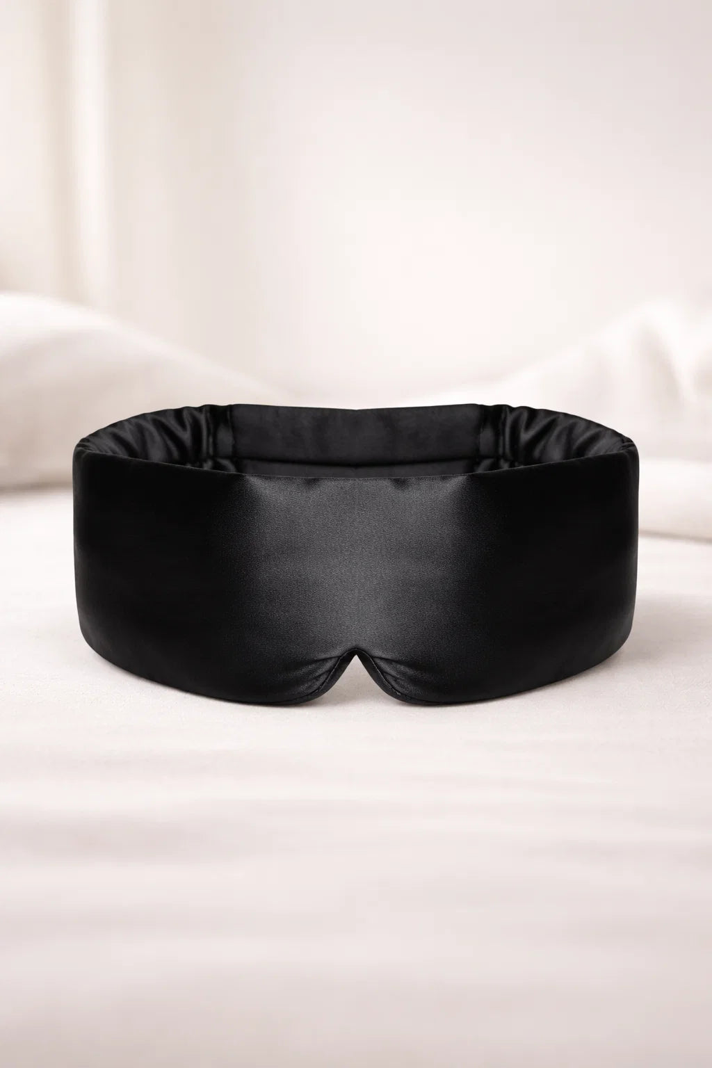 Black Mulberry Silk Sleep Mask for Complete Light Blocking